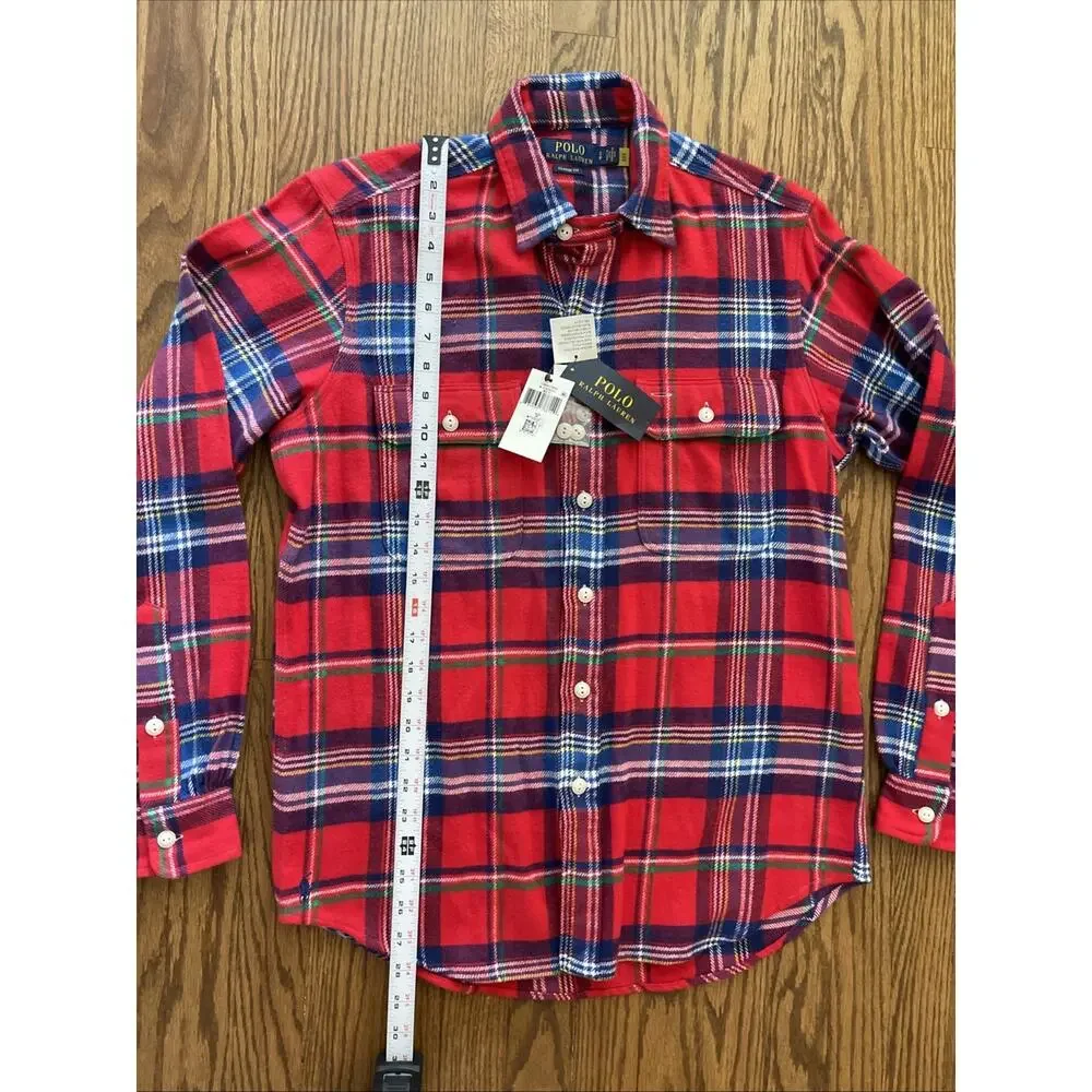 Polo Ralph Lauren Men's Small Classic Fit Plaid Twill Workshirt Lumberjack NWT